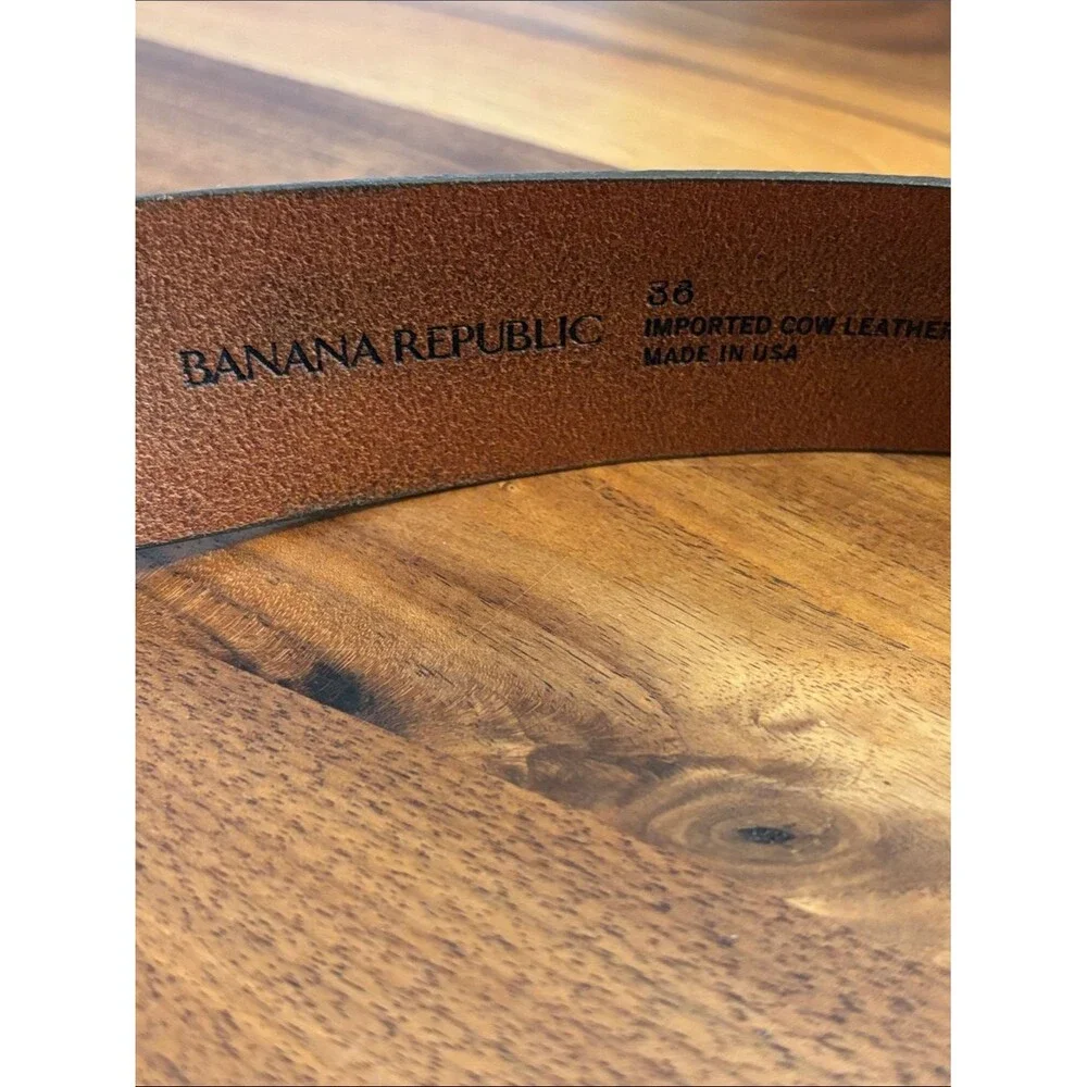 Banana Republic Brown Leather Belt Size 36”
